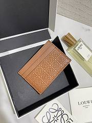 Okify Loewe Brown Card Holder 10x7cm  - 3