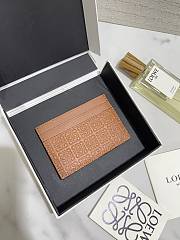 Okify Loewe Brown Card Holder 10x7cm  - 1