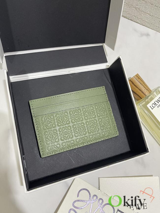 Okify Loewe Green Card Holder 10x7cm  - 1