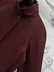 Okify Loewe Wine Red Jacket  - 5