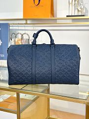 Okify Louis Vuitton Keepall Bandoulière 50 Bag In Dark Blue M14840 50x29x23cm - 5