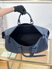 Okify Louis Vuitton Keepall Bandoulière 50 Bag In Dark Blue M14840 50x29x23cm - 4