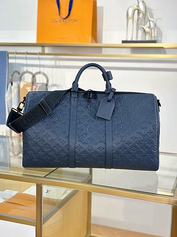 Okify Louis Vuitton Keepall Bandoulière 50 Bag In Dark Blue M14840 50x29x23cm