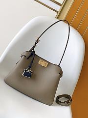 Okify Fendi Peekaboo Soft Small Bag In Gray 29x12x19cm - 3
