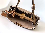 Okify Fendi Peekaboo Soft Small Bag In Light Brown 29x12x19cm - 4