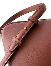 Okify Fendi Peekaboo Soft Small Bag In Dark Red 29x12x19cm - 4