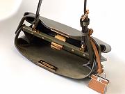 Okify Fendi Peekaboo Soft Small Bag In Olive Green 29x12x19cm - 5