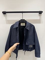 Okify Fendi Dark Blue Jacket 24652 - 3
