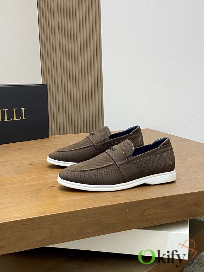 Okify Zilli Brown Men Loafers  - 1
