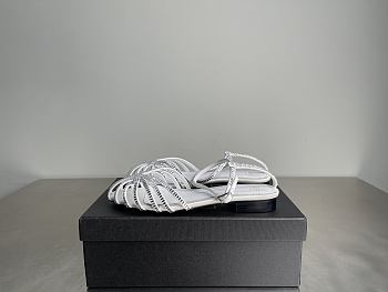 Okify Alevi Milano White Sandals 3cm 