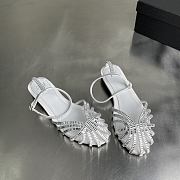 Okify Alevi Milano White Sandals 3cm  - 2