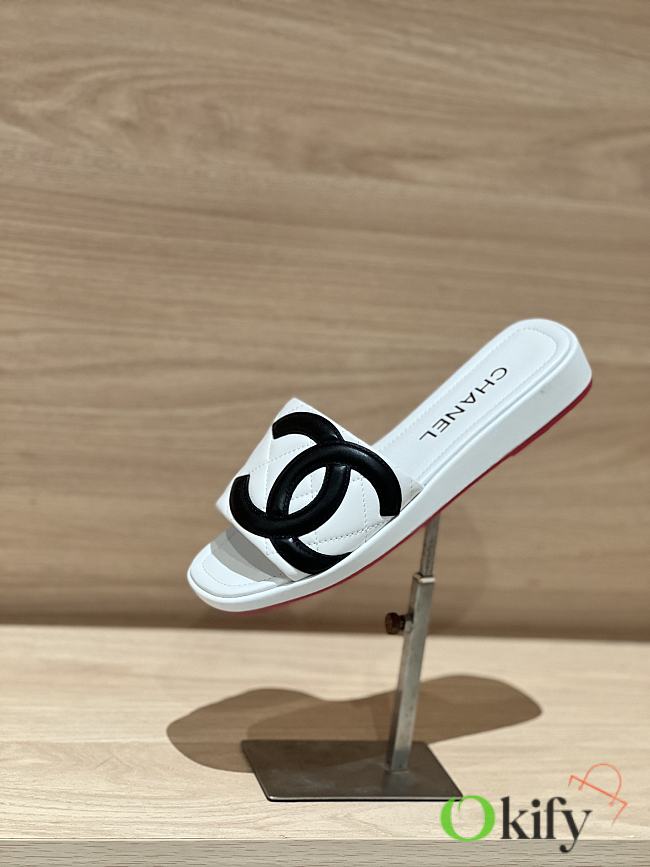 Okify CC White Slides 24659 - 1