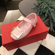 Okify Roger Vivier Pink Doll Shoes For Kids - 6