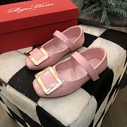 Okify Roger Vivier Pink Doll Shoes For Kids - 4