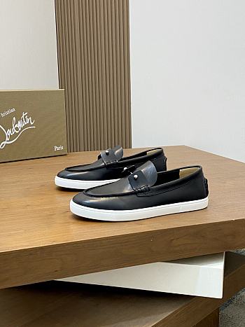 Okify Christian Louboutin Black Men Loafers 24662