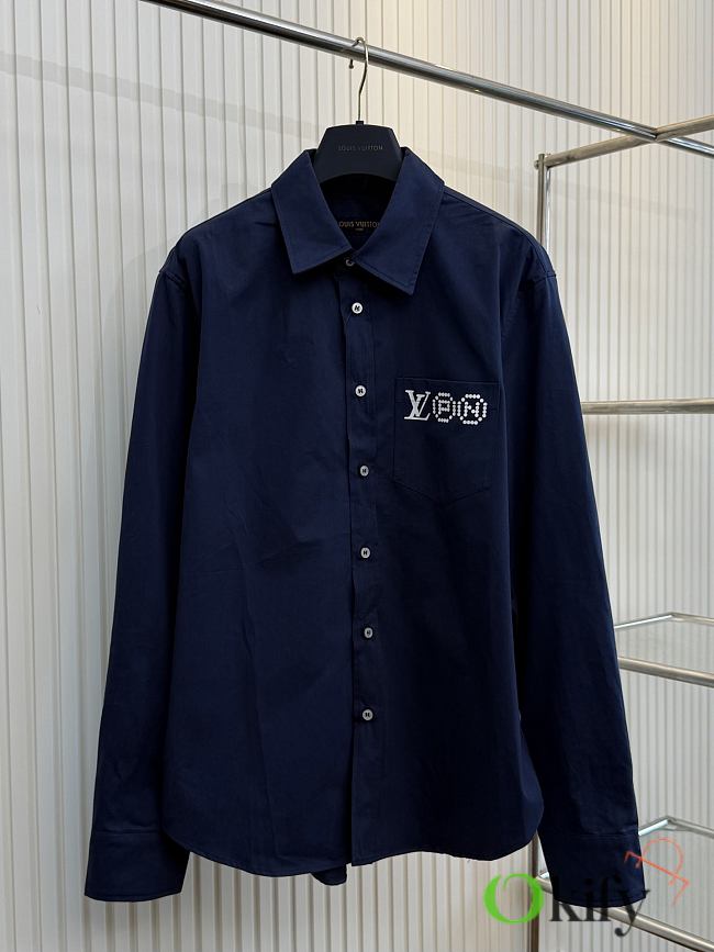 Okify Louis Vuitton Blue Shirt 24669 - 1