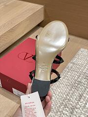 Okify Valentino Black High Heel Sandals  - 5