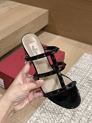 Okify Valentino Black High Heel Sandals  - 4