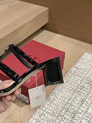 Okify Valentino Black High Heel Sandals  - 2