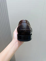 Okify Burberry Dark Brown Men Loafers  - 6