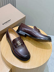Okify Burberry Dark Brown Men Loafers  - 2