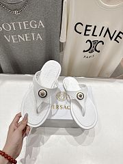 Okify Versace White Slides 24679 - 5