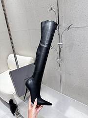 Okify Balenciaga Black High Boots 10.5cm  - 3