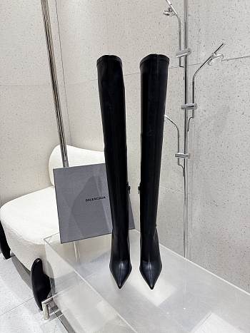 Okify Balenciaga Black High Boots 10.5cm 