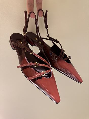 Okify MiuMiu Red Slingback 24685