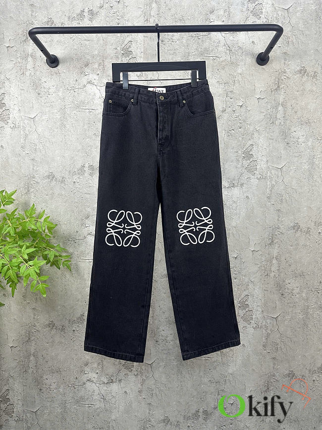 Okify Loewe Anagram Black Jeans 24687 - 1