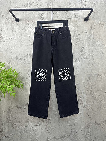 Okify Loewe Anagram Black Jeans 24687