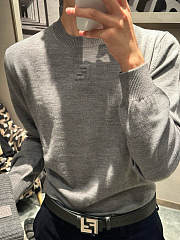 Okify Fendi Gray Sweater 24698 - 3