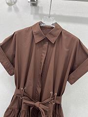 Okify Max Mara Brown Shirt Dress - 5