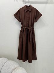 Okify Max Mara Brown Shirt Dress - 1