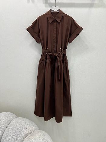 Okify Max Mara Brown Shirt Dress