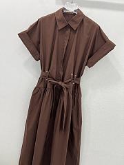 Okify Max Mara Brown Shirt Dress - 2