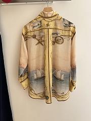 Okify Zimmerman Set Of Silk Shirt And Shorts  - 4