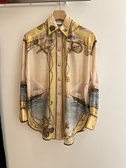 Okify Zimmerman Set Of Silk Shirt And Shorts  - 5