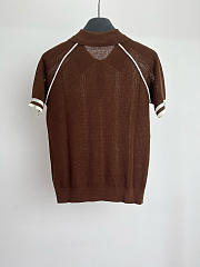 Okify MiuMiu Brown Polo Shirt 24704 - 6