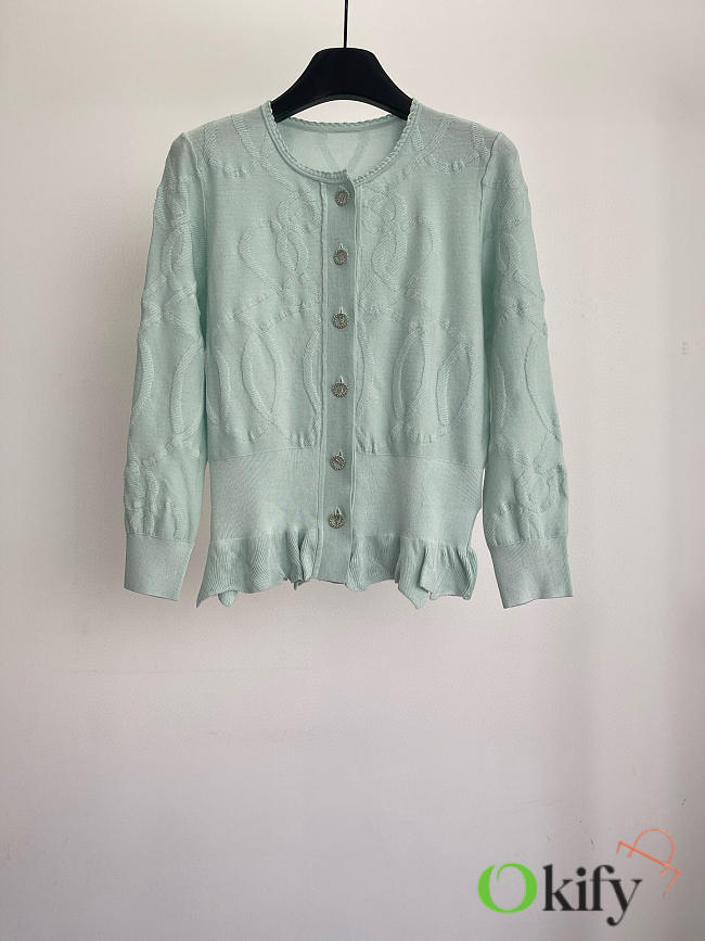 Okify Hermes Blue Cardigan 24705 - 1