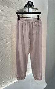 Okify Burberry Set Of Pink Hoodie Zipper And Pants - 2