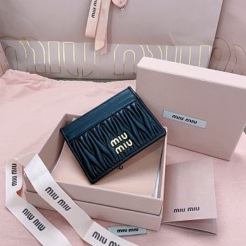 Okify MiuMiu Black Card Holder 8x10.5cm 24709