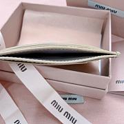 Okify MiuMiu Beige Card Holder 8x10.5cm 24710 - 2