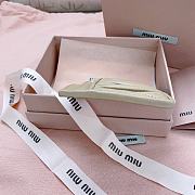 Okify MiuMiu Beige Card Holder 8x10.5cm 24710 - 6