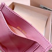 Okify MiuMiu Pink Card Holder 8x10.5cm 24711 - 3