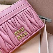 Okify MiuMiu Pink Card Holder 8x10.5cm 24711 - 5