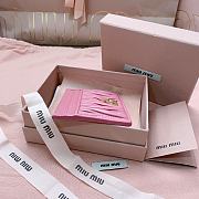 Okify MiuMiu Pink Card Holder 8x10.5cm 24711 - 6