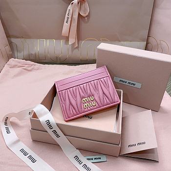 Okify MiuMiu Pink Card Holder 8x10.5cm 24711