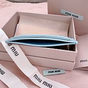 Okify MiuMiu Light Blue Card Holder 8x10.5cm 24712 - 5