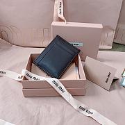 Okify MiuMiu Dark Brown Card Holder 8x10.5cm 24713 - 4